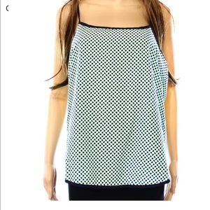 Collective Concepts Women's Green Polka Dot Tank